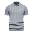 thumbnail image 1 of YABCSAZ Men's Shirts Short Sleeve Solid Color Button Down T Shirt Summer Casual Fitted Lightweight breathable Tee Outdoor Daily Vacation Beach Tops, 1 of 9
