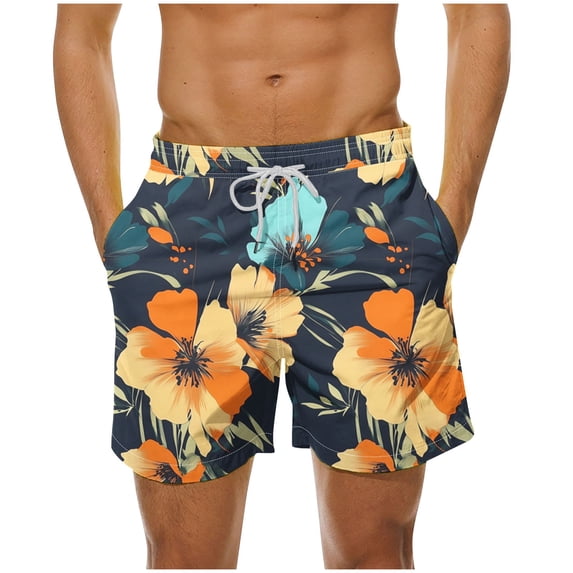 YABCSAZ Men's Shorts Quick Dry Swimming Board Shorts Bike Hiking Shorts Plus Size Bathing Suit Summer Casual Shorts Loose Bermuda Short Pants Active Sport Jogging Gym Shorts Beach Trunks for Men