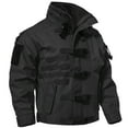 thumbnail image 1 of YABCSAZ Men's Softshell Military Jacket Plus Size Windbreaker Rain Jacket Golf Rain Coat Inner Pocket for Camping Hiking Cycling Winter Outdoor Soft Shell Coat, 1 of 6