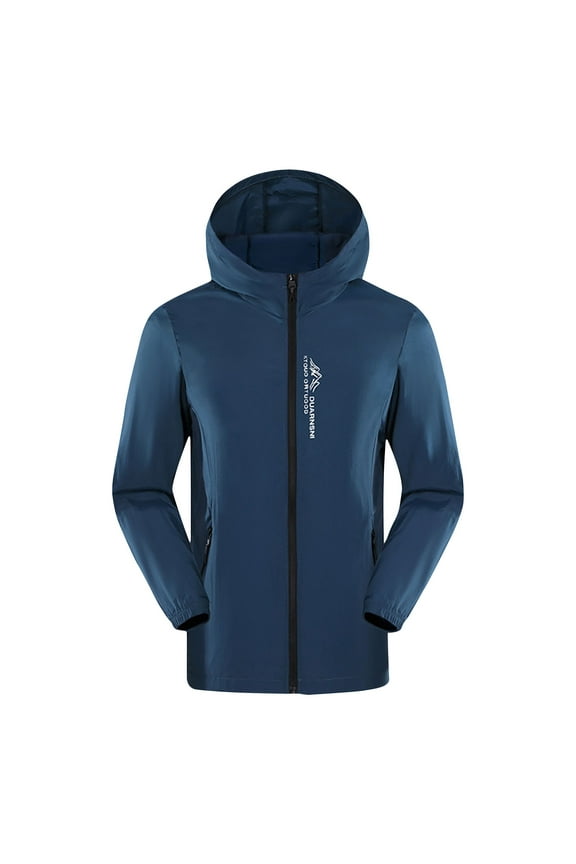 Men's Softshell Military Jacket Windbreaker Packable Rain Jacket Lightweight Golf Rain Coat Inner Pocket for Camping Hiking Cycling