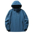 thumbnail image 1 of YABCSAZ Men's Softshell Military Jacket Windbreaker Packable Rain Jacket Lightweight Golf Rain Coat Inner Pocket for Camping Hiking Cycling, 1 of 2
