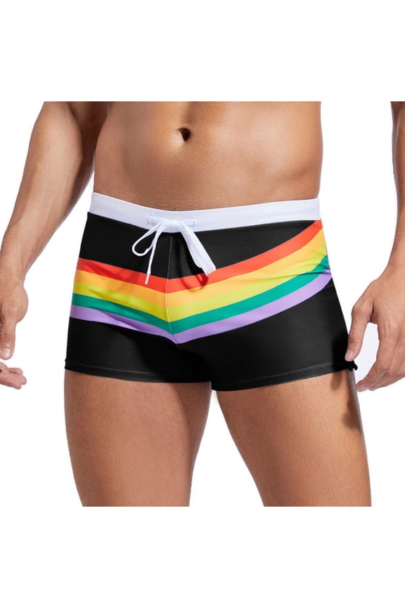 Men's Swim Shorts Briefs Professional Training Rash Guard Sports Tights Swimming Jammer Cool Dry Active Sports Trunk with Drawstring,Bathing Suits Mens Underwear for Beach Travel