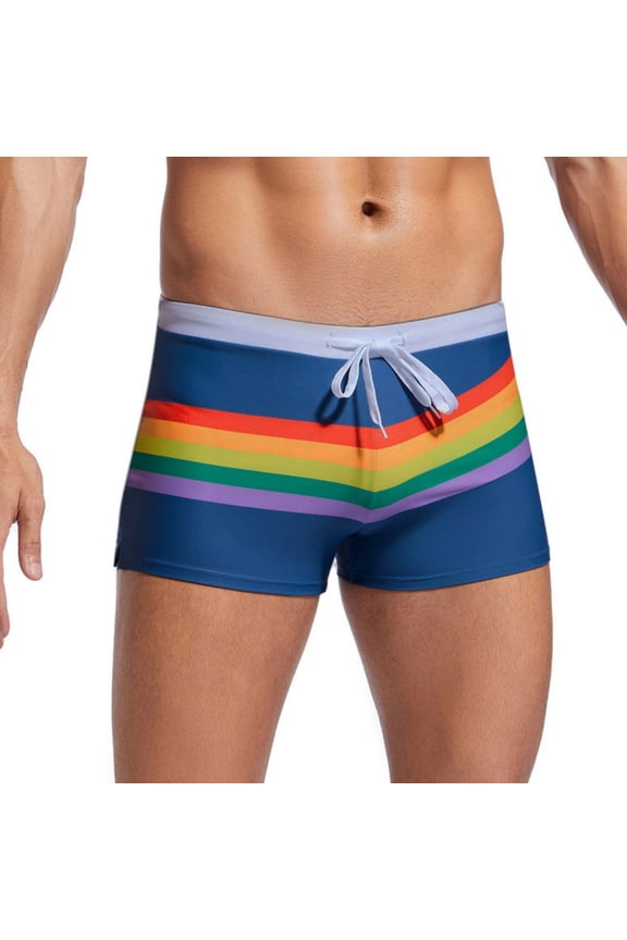 Men's Swim Shorts Briefs Professional Training Rash Guard Sports Tights Swimming Jammer Cool Dry Active Sports Trunk with Drawstring,Bathing Suits Mens Underwear for Beach Travel