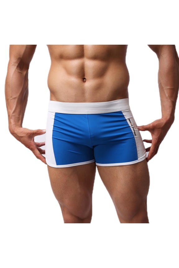 Men's Swim Trunks Professional Training Rash Guard Cool Dry Active Sports Trunks Sports Tights Swimming Jammer Underwear Boxer Briefs Bathing Suit Beach Swim Shorts