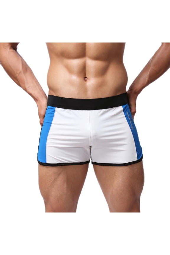 Men's Swim Trunks Professional Training Rash Guard Cool Dry Active Sports Trunks Sports Tights Swimming Jammer Underwear Boxer Briefs Bathing Suit Beach Swim Shorts