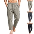 thumbnail image 1 of YABCSAZ Mens Lightweight Hiking Pants Breathable Quick Dry Stretch Cargo Pants Outdoor Waterproof Camping Running Athletic Active Work Pants Trousers with Zipper Multi Pockets, 1 of 10
