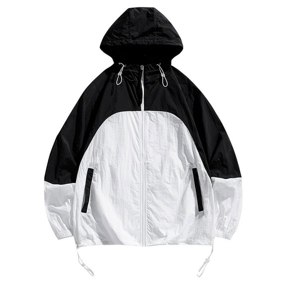 YABCSAZ Mens Shirt Summer Slim Long Sleeved Hooded UPF 50+ Sun Protection Breathable T Shirt Long Sleeve Workout T-Shirts with Hood