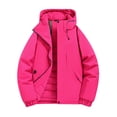 thumbnail image 1 of YABCSAZ Mens Winter Jacket Coats Cotton Warm Thicken Zip Up Waterproof Insulated Windproof Down Puffy Bubble Coat with Hood, 1 of 2