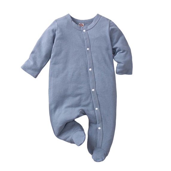 YABCSAZ Newborn Baby Boys Girls Rompers Long Sleeve Button Warm Snowsuit Infant Winter Outfits Cute Catoon Print Bodysuit for Toddler Kids Christmas Gifts Size 74 9 Months