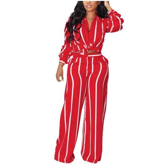 YABCSAZ Oversized T-shirt Sets for Women Cotton Linen Button Down Shirts Classic Solid Color Lapel Long Sleeve Tops and Loose Drawstring Pants Set with Pockets