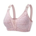 thumbnail image 1 of YABCSAZ Plus Size Bras for Women Wirefree Compression Sports Bra Close Breast Augmentation Underwear No Underwire Seamless Everyday Bras Wireless Support Full Coverage Bra Lace Side Collection, 1 of 2