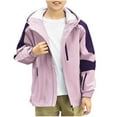 thumbnail image 1 of YABCSAZ Rain Jacket for Boys Girls Loose Running Lightweight Waterproof Baby Raincoat Zip Hooded Windbreaker with Pockets for Outdoor Mountaineering Suit Thin Breathable Unisex Top Size 4 Years, 1 of 4