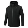 thumbnail image 1 of YABCSAZ Rain Jacket for Men Waterproof Windbreaker Relaxed Fit Jacket Long Sleeve Full Zipper Hood Coat Casual Comfortable Rain Jackets with Pockets for Hiking Golf Running Cycling, 1 of 4