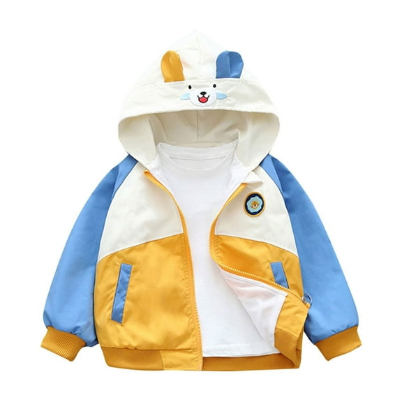 YABCSAZ Rain Jacket for Toddler Baby Boys and Girls, Light Weight Wind-Resistant, Water-Resistant Puffer Jacket Zip Up Coats Infant Newborn Jacket,Christmas Gifts Size 100 18 Months