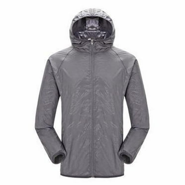 YABCSAZ Rain Jacket for Women Loose Running Lightweight Waterproof Raincoat Zip Hooded Windbreaker with Pockets for Outdoor Bicycle Sports Mountaineering Suit