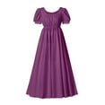 thumbnail image 2 of Women's Renaissance Medieval Dress Costume - Long Bell Sleeves, Lace-Up, Floor Length For Halloween & Cosplay (Multiple Colors) 2 of 13