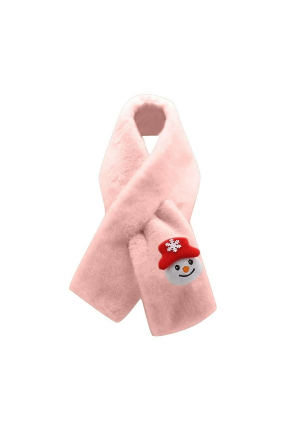 Scarfs for Toddler Baby Girls and Boys Soft Stretch Pashmina Shawl Wraps Classical Reindeer Christmas Tree Checked Long Scarf, Kids Warm Winter Scarves Christmas Gifts for Babys