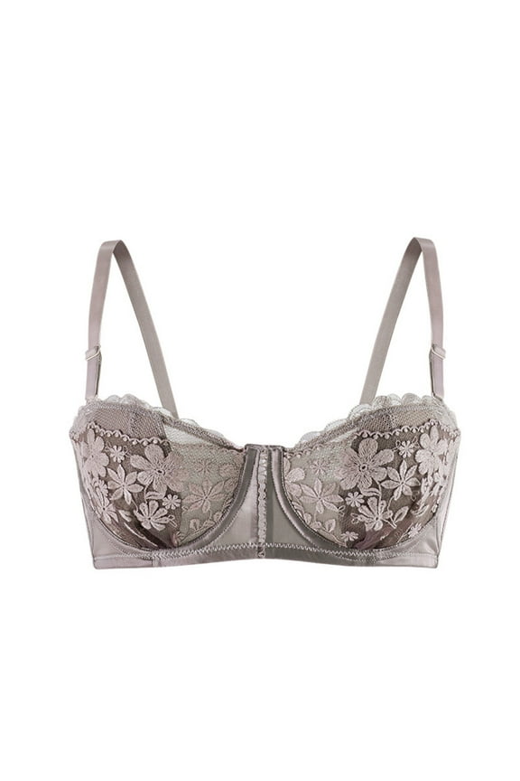 Sports Bras for Women Plus Size Bras Underarm-smoothing with Seamless Stretch Wireless Lightly Lined Bra High Lift Close Breast Tops Lace Breathable Augmentation Underwear Daily Bra