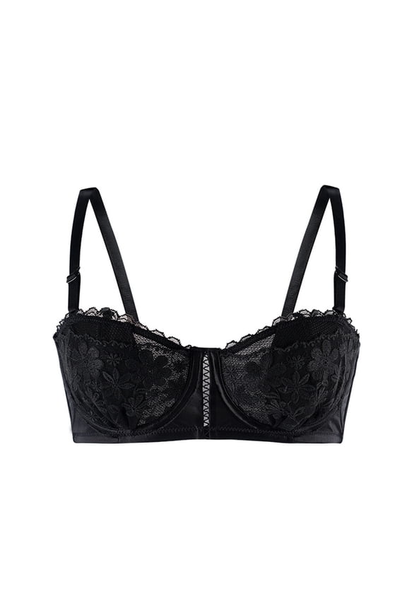 Sports Bras for Women Plus Size Bras Underarm-smoothing with Seamless Stretch Wireless Lightly Lined Bra High Lift Close Breast Tops Lace Breathable Augmentation Underwear Daily Bra