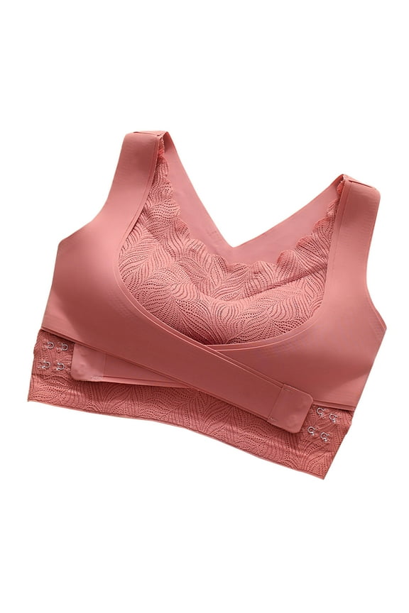 Sports Bras for Women Plus Size Bras Wirefree Compression Bra Close Breast Augmentation Underwear Flex Back Everyday Bras Wireless Support Full Coverage Bra Thin Side Collection