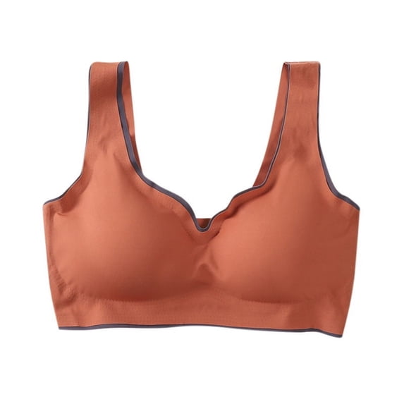 YABCSAZ Sports Bras for Women Seamless Wirless Padded Plus Size Bralettes Tank Tops Support Strappy Everyday Sleeping Underwire for Workout Yoga Running Gym