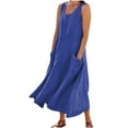 thumbnail image 1 of YABCSAZ Summer Dresses for Women 2025 Plus Size Sundress with Pockets Casual Loose Fit Beach Dress Long Dress Boho Beach Vacation Sundress Trendy Outfits Summer Dresses for Women 2025, 1 of 8