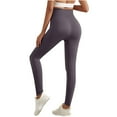 thumbnail image 1 of YABCSAZ Super High Waisted Butterluxe Yoga Pants Buttery Soft Workout Leggings Tummy Control Pants for Women Over Belly, 1 of 4