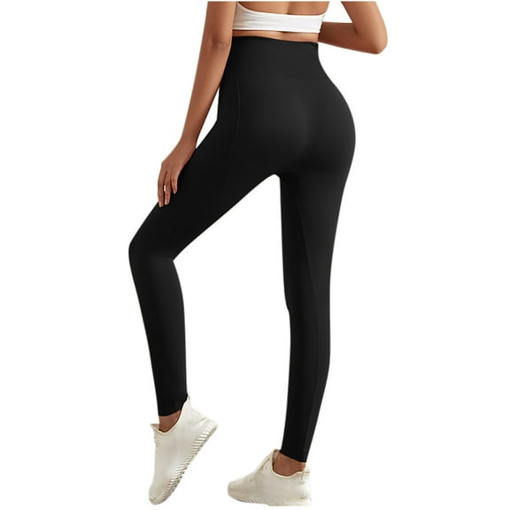YABCSAZ Super High Waisted Butterluxe Yoga Pants Buttery Soft Workout Leggings Tummy Control Pants for Women Over Belly