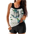 thumbnail image 1 of YABCSAZ Tankini Swimsuits for Women Tummy Control Swimwear with Shorts Summer Casual Loose Tankini Suits Sling Strappy Back Athletic Swimwear Two Piece Bathing Suit, 1 of 6