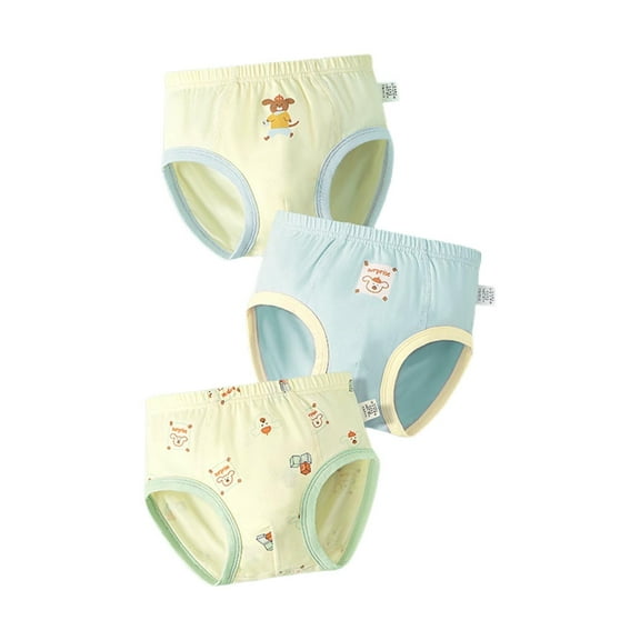 YABCSAZ Toddler Baby Boys' Underwear Cotton Briefs Soft Comfy Cute Cartoon Graphic Panties Kids Pure Trainer Underwear,3-Pack Size 7 Years