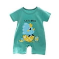 thumbnail image 1 of YABCSAZ Toddler Baby Easter Romper Short Sleeve Dino & Egg Graphic Kids Jumpsuits Summer Casual Loose Pllover Button Open Pants Boys Girls Unisex Pajama Infant Newborn Baby outfits Size 12-15 Monthes, 1 of 1