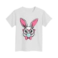 thumbnail image 1 of YABCSAZ Toddler Baby Easter Tops Bunny Printed T Shirt Short Sleeve Crewneck Loose Fit Tunic Tops Summer Casual Blouses Unisex kids Shirts Girls Boys Outfits Size 7-8T, 1 of 5