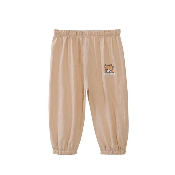 YABCSAZ Toddler Baby Girl's Pants Cotton Linen Pants Stretch Jersey Baggy Pants Summer Casual Infant Pants Soft Elastic Waist Kids Pants Jogger Active Pants for NewbornsSize 3 Years