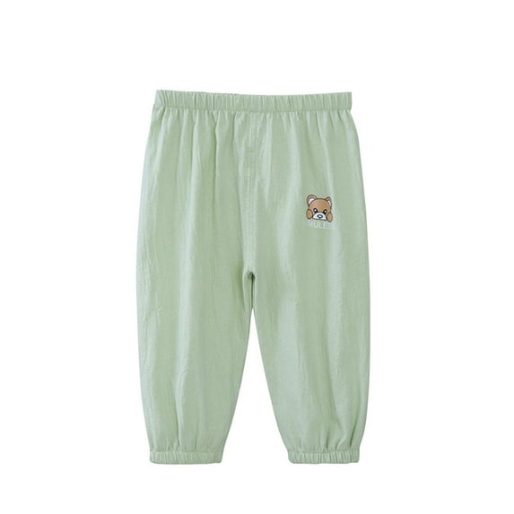 YABCSAZ Toddler Baby Girl's Pants Cotton Linen Pants Stretch Jersey Baggy Pants Summer Casual Infant Pants Soft Elastic Waist Kids Pants Jogger Active Pants for NewbornsSize 5 Years