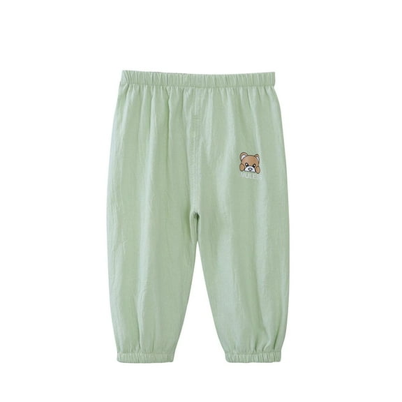 YABCSAZ Toddler Baby Girl's Pants Cotton Linen Pants Stretch Jersey Baggy Pants Summer Casual Infant Pants Soft Elastic Waist Kids Pants Jogger Active Pants for NewbornsSize 6 Months