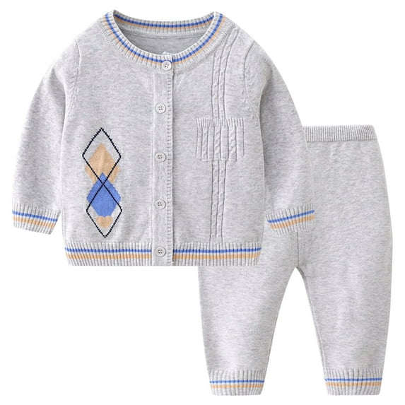 YABCSAZ Toddler Baby Pajama Sets Fleece Long Sleeve Round Neck Children Tops + Pants 2 Piece Print Sleepers Casual Loose Soft Sleepwear Fall Outfits Girls Boys Unisex Kids Size S