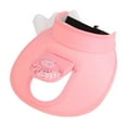 thumbnail image 1 of YABCSAZ Toddler Girls Boys Sun Visor Hats with Fan Kids UPF 50+ Sun Protection Hat Wide Brim Visors Fan Caps Summer Mini Cooling Fan Visor for Travel Camping Study Beach Size Free Size, 1 of 7