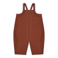 thumbnail image 1 of YABCSAZ Toddler Kids Baby Boy Girl Bib Overalls Suspender Pants Solid Straps Trousers Halter Romper Jumpsuit Bottom Outfit Size 6-12 Months, 1 of 3