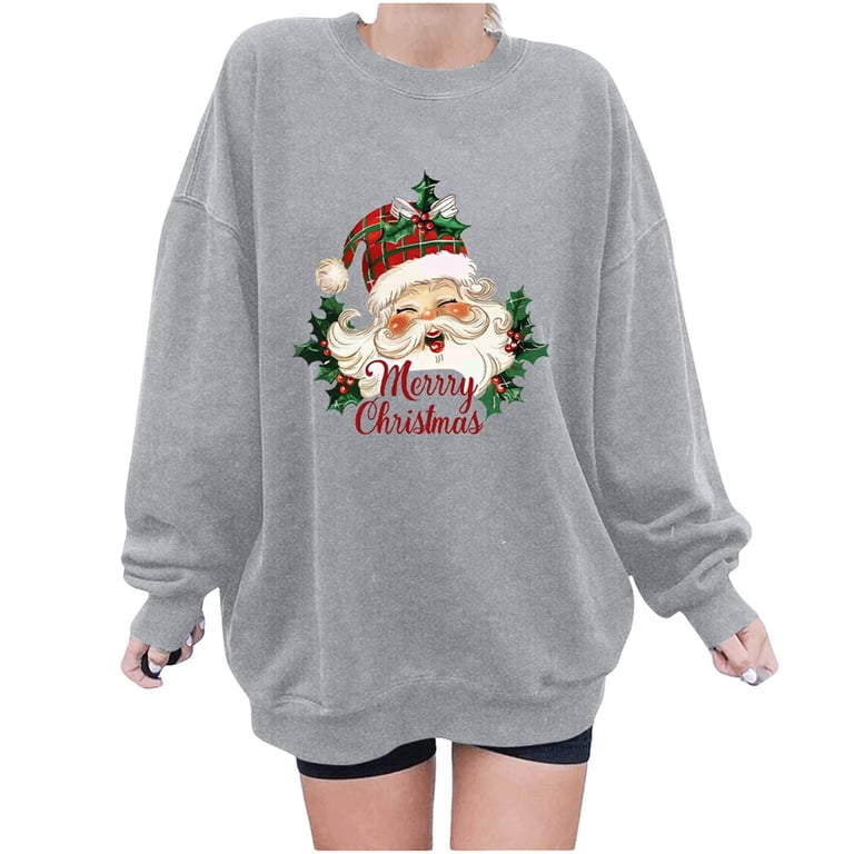 YABCSAZ Ugly Christmas Sweater Sweatshirts for Women Plus Size
