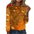 thumbnail image 1 of YABCSAZ Ugly Christmas Sweater for Women Casual Loose Warm Pullover Oversize Xmas Sweatshirt Long Sleeve Crewneck T Shirts Graphic Print Tops Fall Trendy Outfits, 1 of 4
