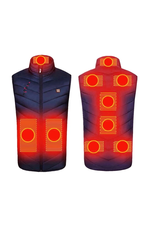 Unisex for Mens and Women Heated Vest 9 Heating Zones 3 Modes Heated Jacket Lightweight Water&Wind Resistant Heated Vest Electric Outdoors Coats Halloween Christmas Gift