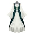 thumbnail image 1 of YABCSAZ Vintage Embroidered Renaissance Gothic Dress for Women , Plus Size Medieval Dress, Renaissance Princess Costume Lace Cocktail Dresses Masquerade Gown Prom Dress Floor Length Dress Maxi Dress, 1 of 5