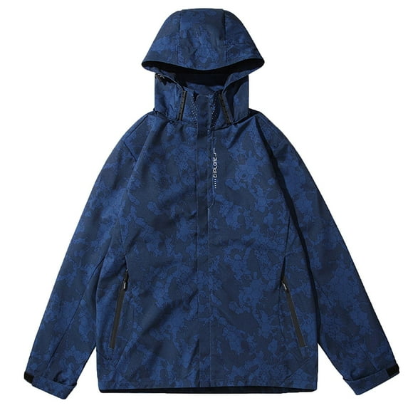 YABCSAZ Waterproof Rain Jacket Lightweight Fleece Lined Warm Thick Raincoat Softshell Hooded Winter Jacket, Unisex Style Windbreaker for Outdoor Hiking Mountaineering Suit Ski Suit