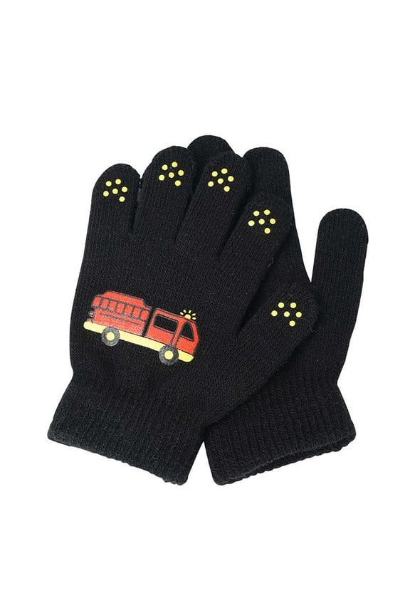 Winter Gloves for Kids Toddler Baby Girls Boys Thickened Knitting Liner Thermal Warm Cartoon Print Mittens Baby Warmest Winter Kids Gloves Ski Snow Sport Gloves,Christmas Gifts