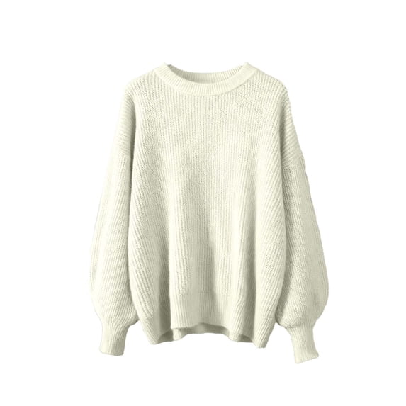 YABCSAZ Women Oversized Sweaters Batwing Long Sleeve 2025 Fall Outfits Crewneck Casual KnitFashion Pullover Top