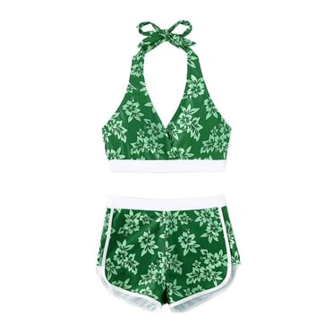 YABCSAZ Women's Bikini Sets Push Up High Cut Sexy Two Piece Swimsuit Plus Size High Waisted V Neck Twist Front Adjustable Spaghetti Straps Bathing Suit for Beach Summer Holiday Vocation