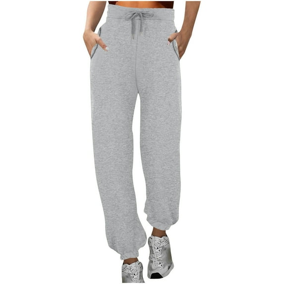 YABCSAZ Women's Cargo Sweatpants Fleece Wide Leg High Waist Pants Travel Y2K Oversize Streetwear Pants Baggy Athletic Cargo Pants with Pockets for Lounge Workout, Jogging, Running