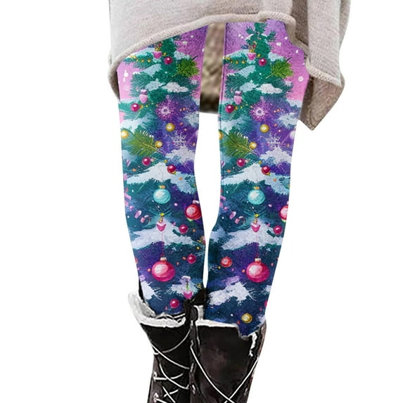 YABCSAZ Women's Fleece Lined Leggings High Waisted Butt Lifting Yoga Pants Tummy Control Thermal Warm Winter Tights Long Pants for Workout Running,Christmas Gifts for Women