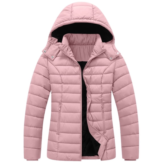 YABCSAZ Women's Puffer Jackets Quilted Packable Puffy Coats Lightweight Winter Warm Zip Up Down Jacket S-2XL