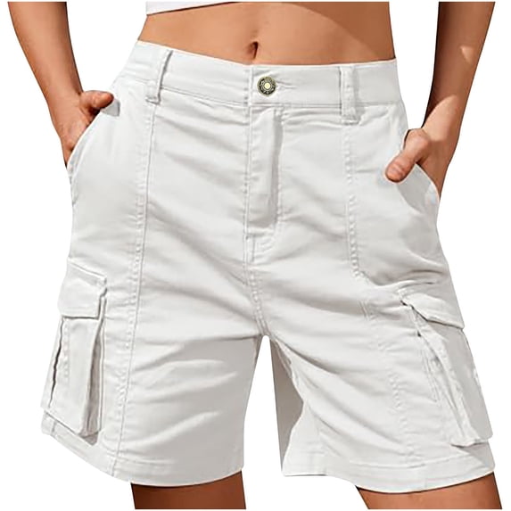 YABCSAZ Women's Shorts Casual Shorts Summer Cargo Shorts Plus Size Jogging Shorts Soft Comfy Shorts for Workout Fitness Athletic Shorts Gym Shorts High Waisted Bermuda Shorts